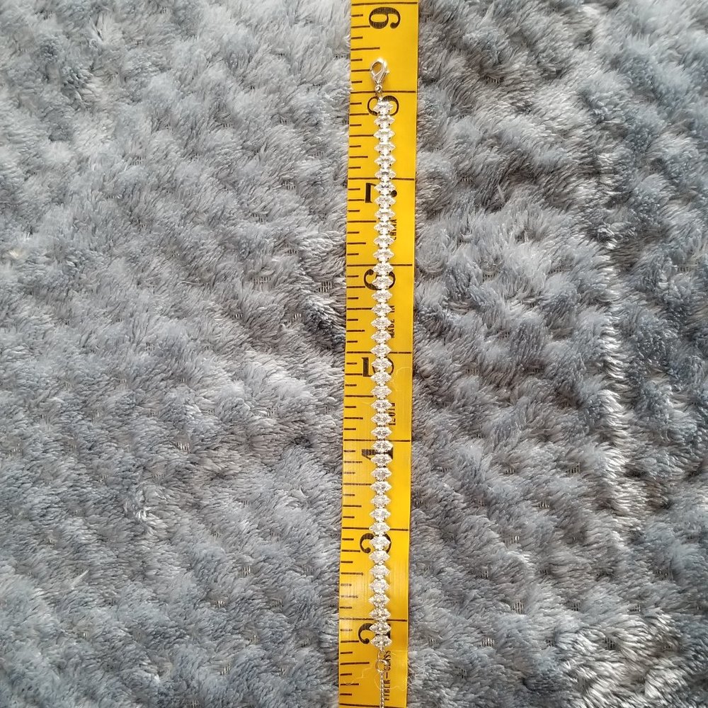 Anthropologie tennis bracelet - silver